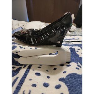 Bcbg Paris PL-Careen Black Wedge Loafer Style Sandals Size 9B
